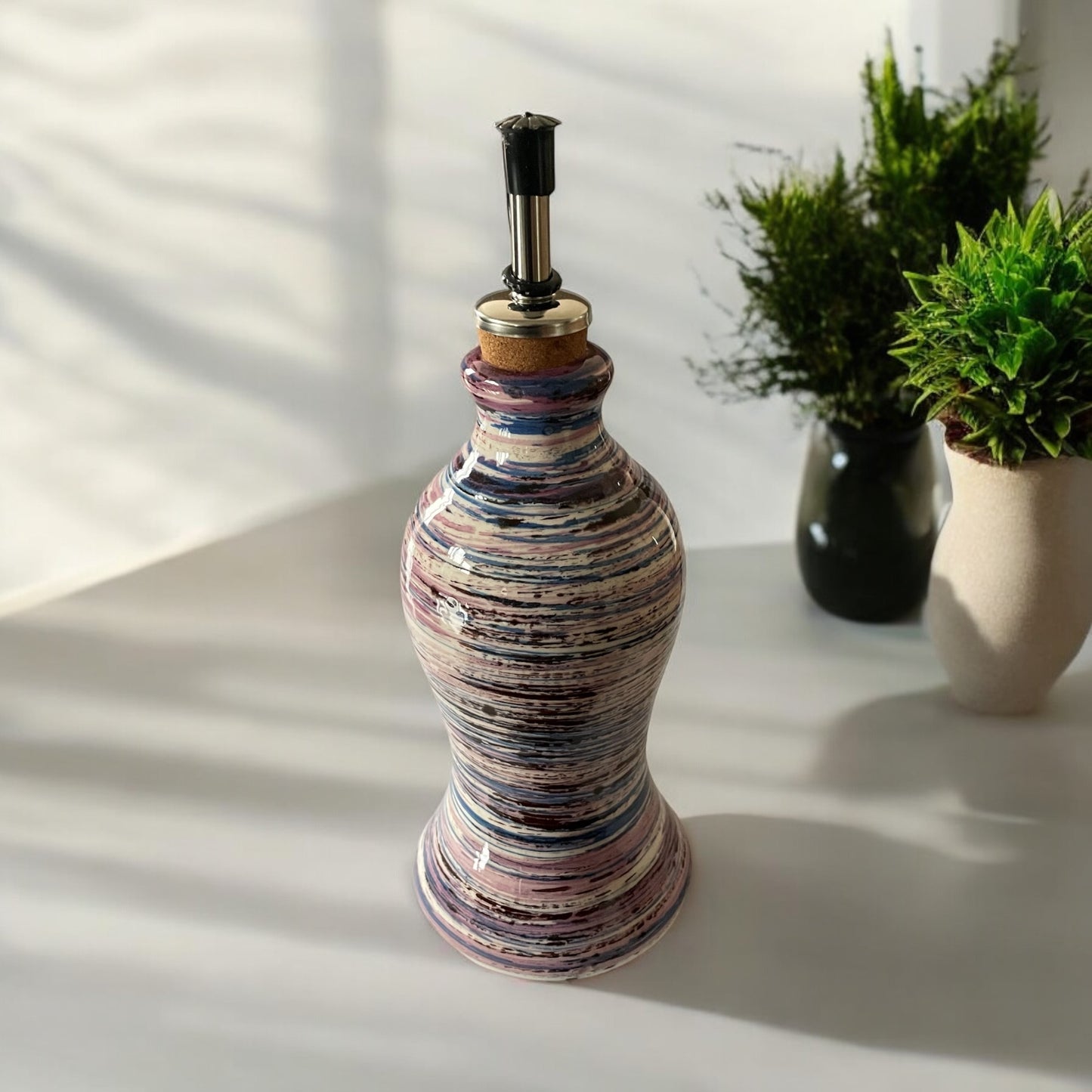 Keramik Öl Flasche mit Dosierer