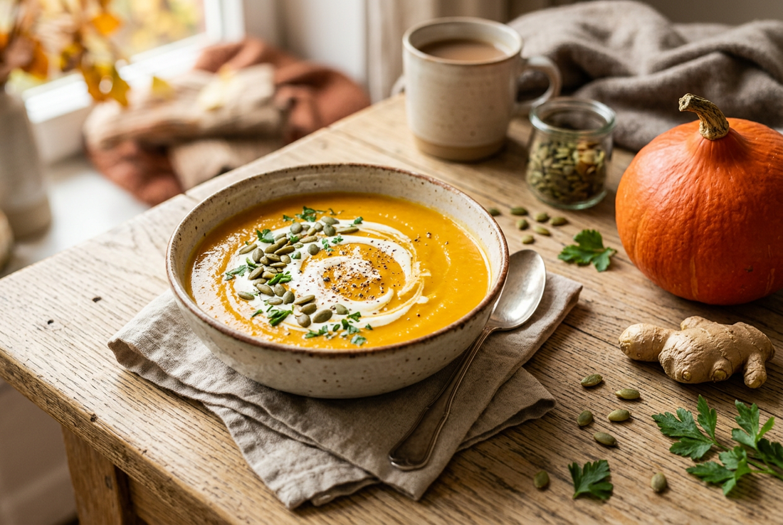Kürbissuppe mit Ingwer