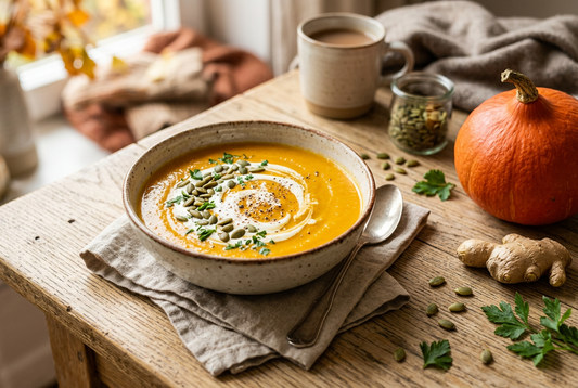 Kürbissuppe mit Ingwer