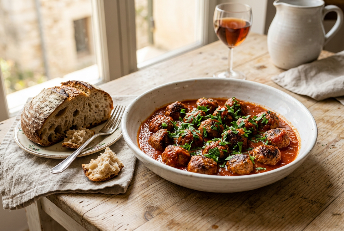 Spanische Albóndigas – Hackbällchen in Tomatensauce